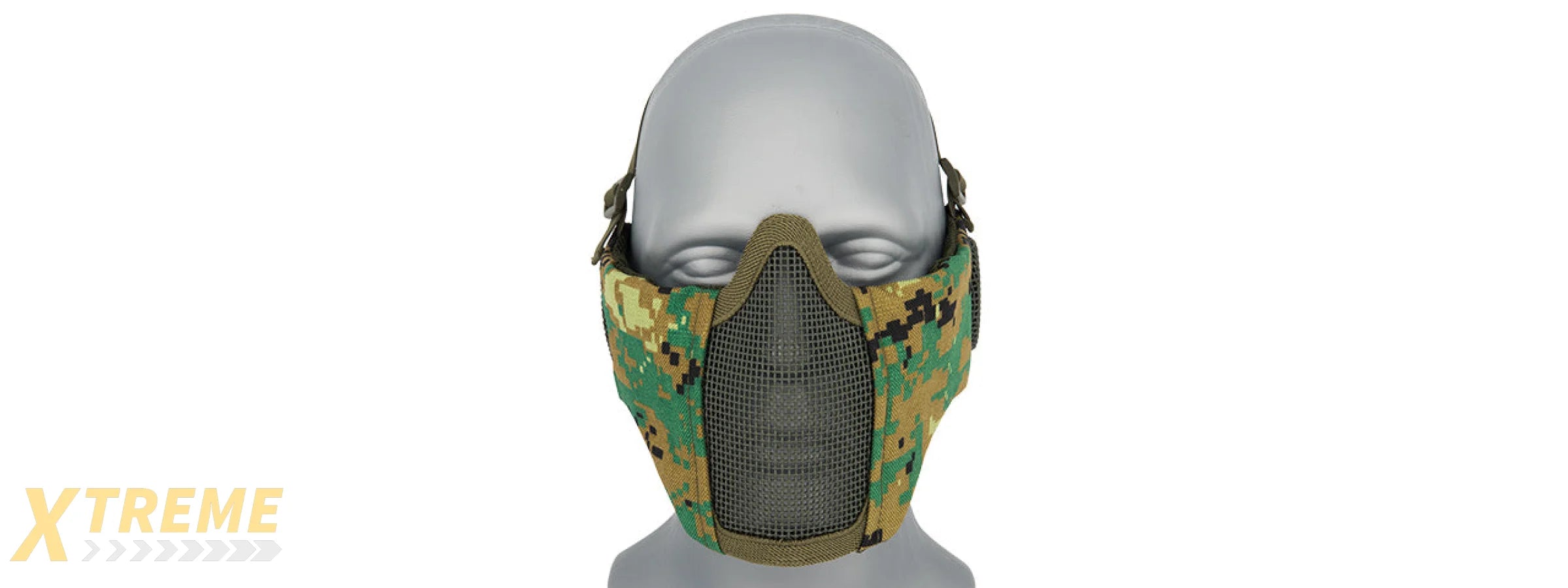 AC-643WD TACTICAL ELITE FACE AND EAR PROTECTIVE MASK (WOODLAND DIGI)