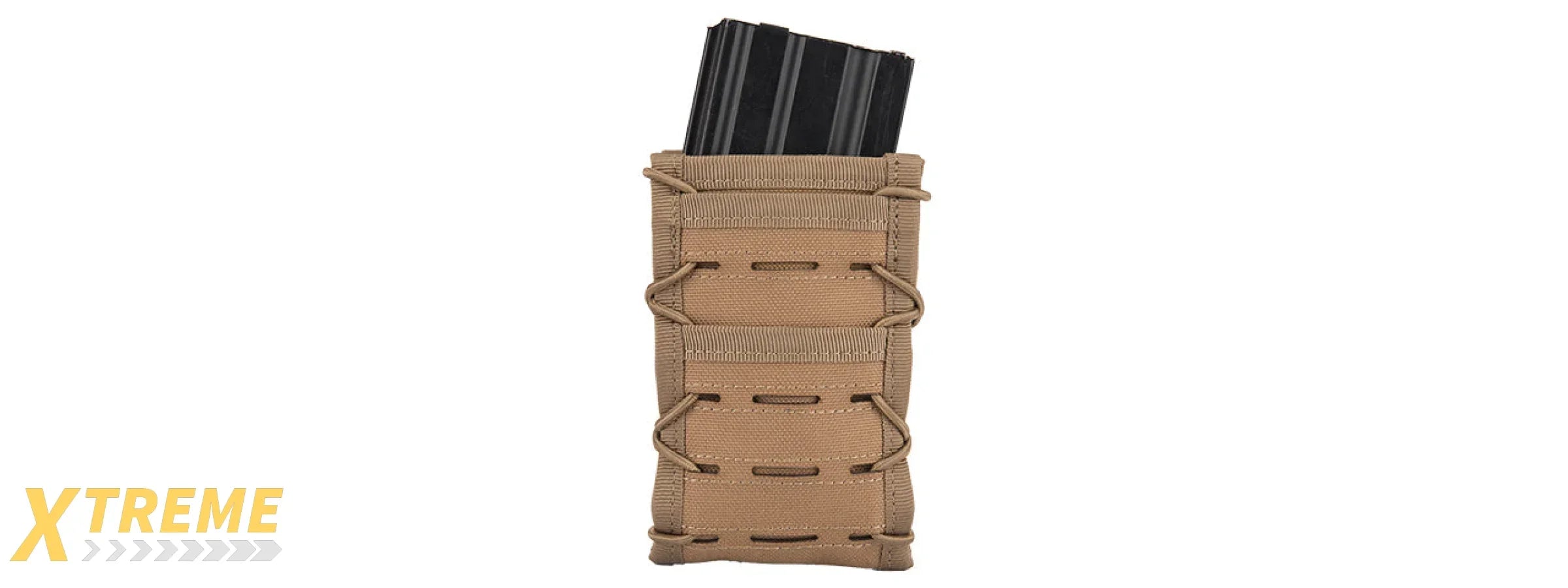 AC-877T SINGLE HIGH SPEED M4 MOLLE MAGAZINE POUCH (TAN)
