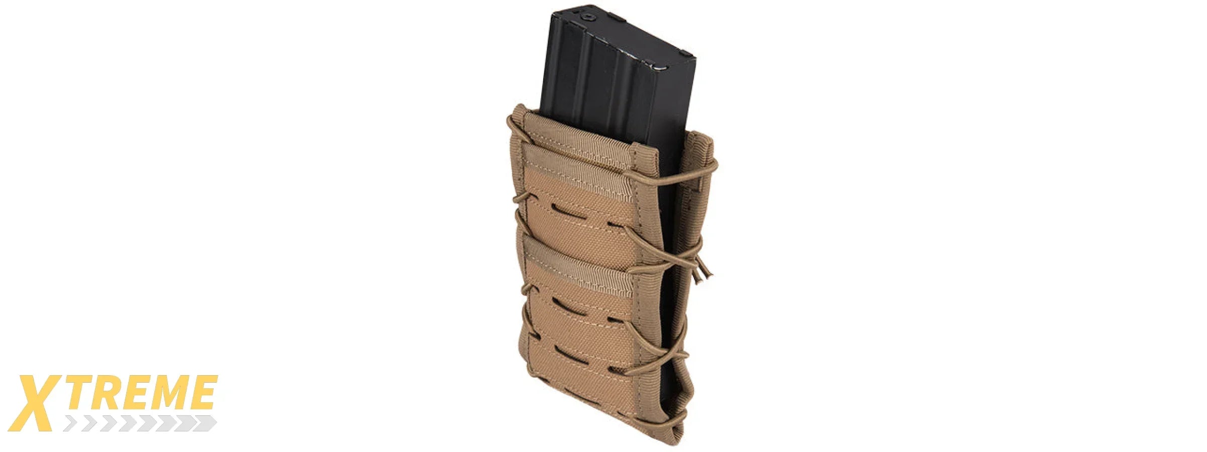 AC-877T SINGLE HIGH SPEED M4 MOLLE MAGAZINE POUCH (TAN)