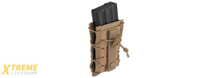 AC-877T SINGLE HIGH SPEED M4 MOLLE MAGAZINE POUCH (TAN)