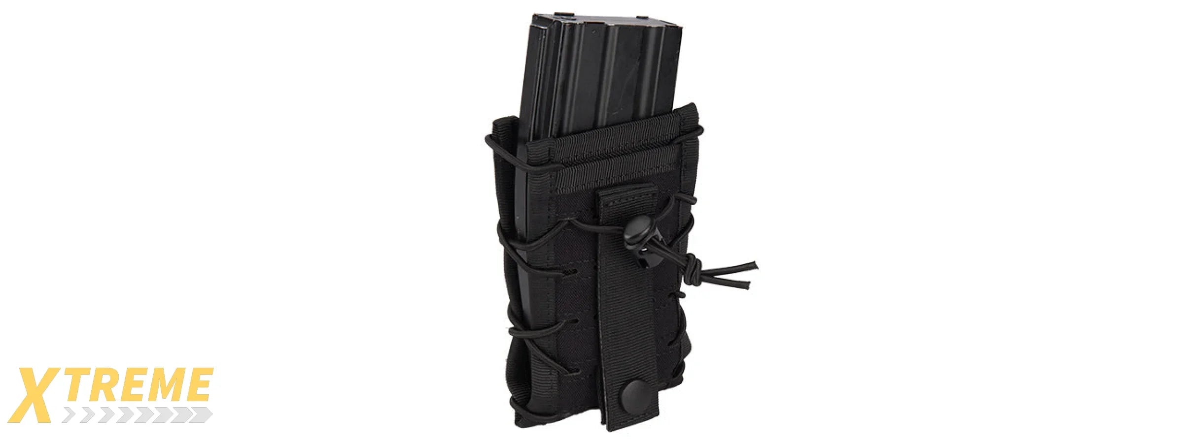 AC-877B SINGLE HIGH SPEED M4 MOLLE MAGAZINE POUCH (BLACK)