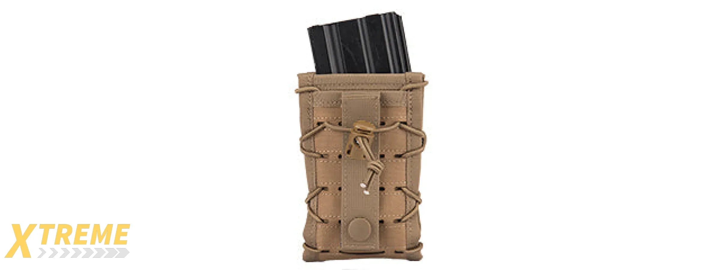 AC-877T SINGLE HIGH SPEED M4 MOLLE MAGAZINE POUCH (TAN)
