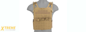 G-FORCE LASER CUT FULL HYPALON MOLLE TACTICAL VEST (TAN)