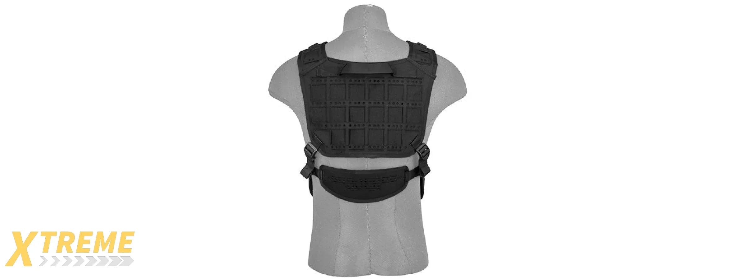 AC-882B LASER CUT AIRSOFT CHEST RIG W/ SLING (BLACK)