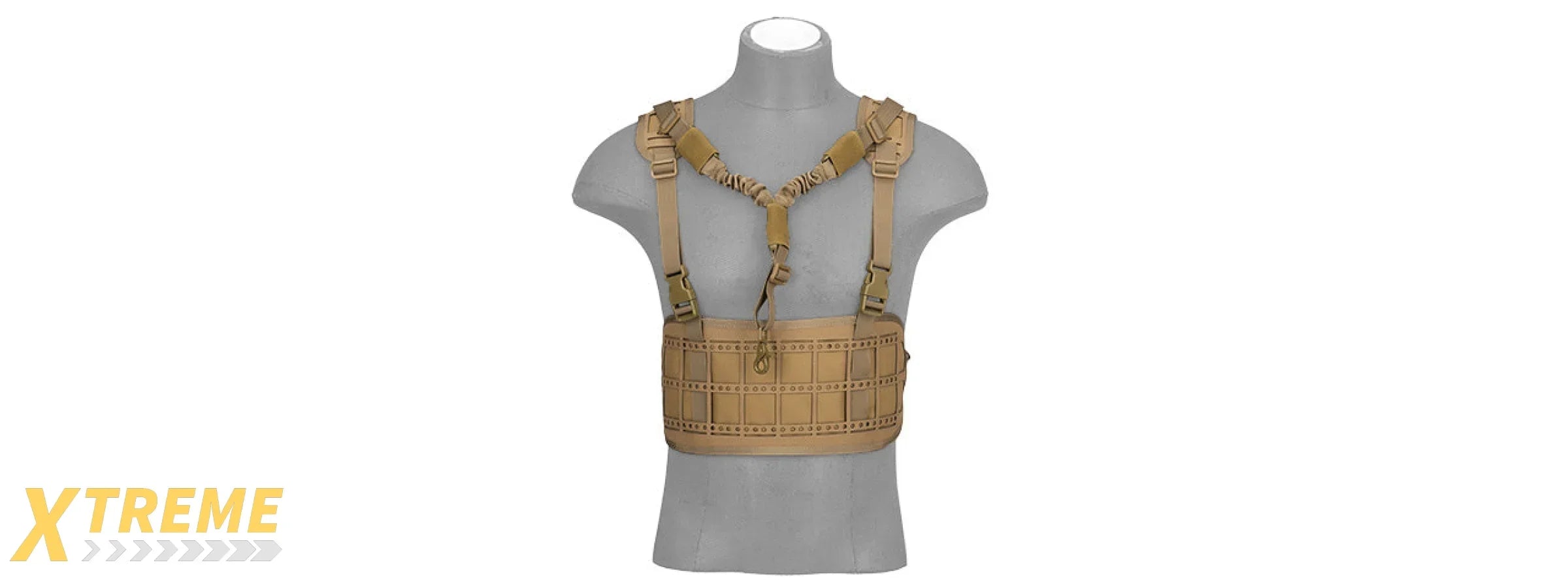 AC-882T LASER CUT AIRSOFT CHEST RIG W/ SLING (TAN)