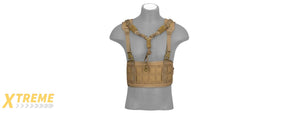AC-882T LASER CUT AIRSOFT CHEST RIG W/ SLING (TAN)