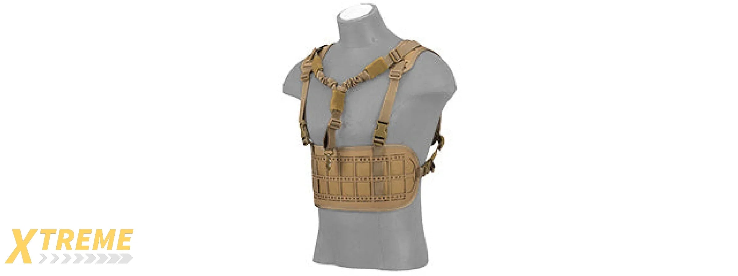 AC-882T LASER CUT AIRSOFT CHEST RIG W/ SLING (TAN)