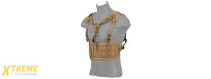AC-882T LASER CUT AIRSOFT CHEST RIG W/ SLING (TAN)