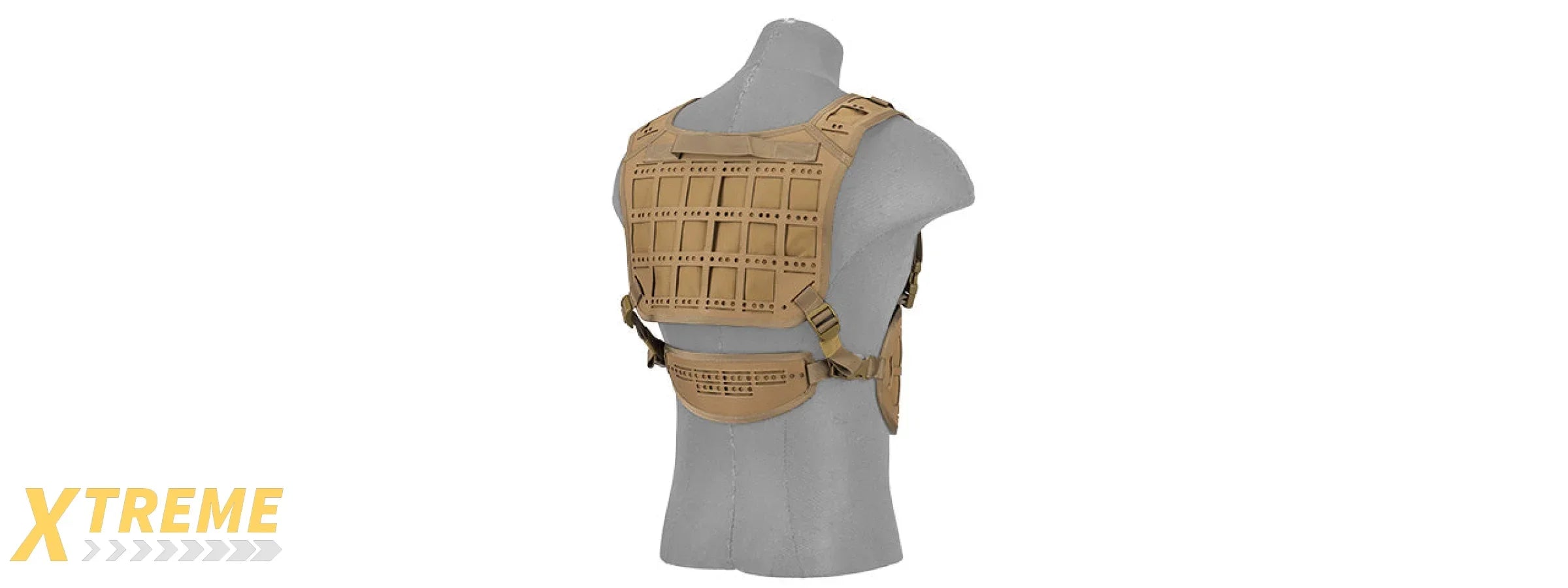 AC-882T LASER CUT AIRSOFT CHEST RIG W/ SLING (TAN)