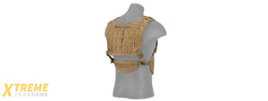 AC-882T LASER CUT AIRSOFT CHEST RIG W/ SLING (TAN)