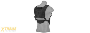 AC-882B LASER CUT AIRSOFT CHEST RIG W/ SLING (BLACK)