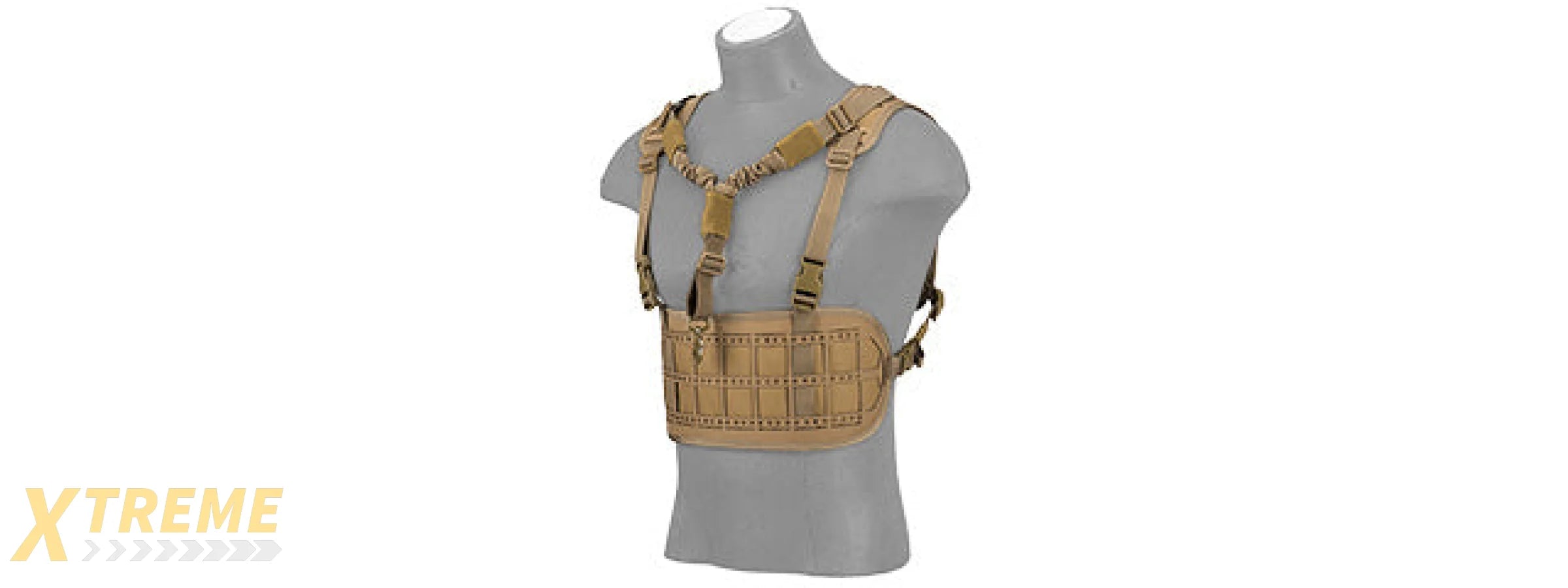 AC-882T LASER CUT AIRSOFT CHEST RIG W/ SLING (TAN)