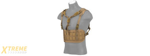 AC-882T LASER CUT AIRSOFT CHEST RIG W/ SLING (TAN)