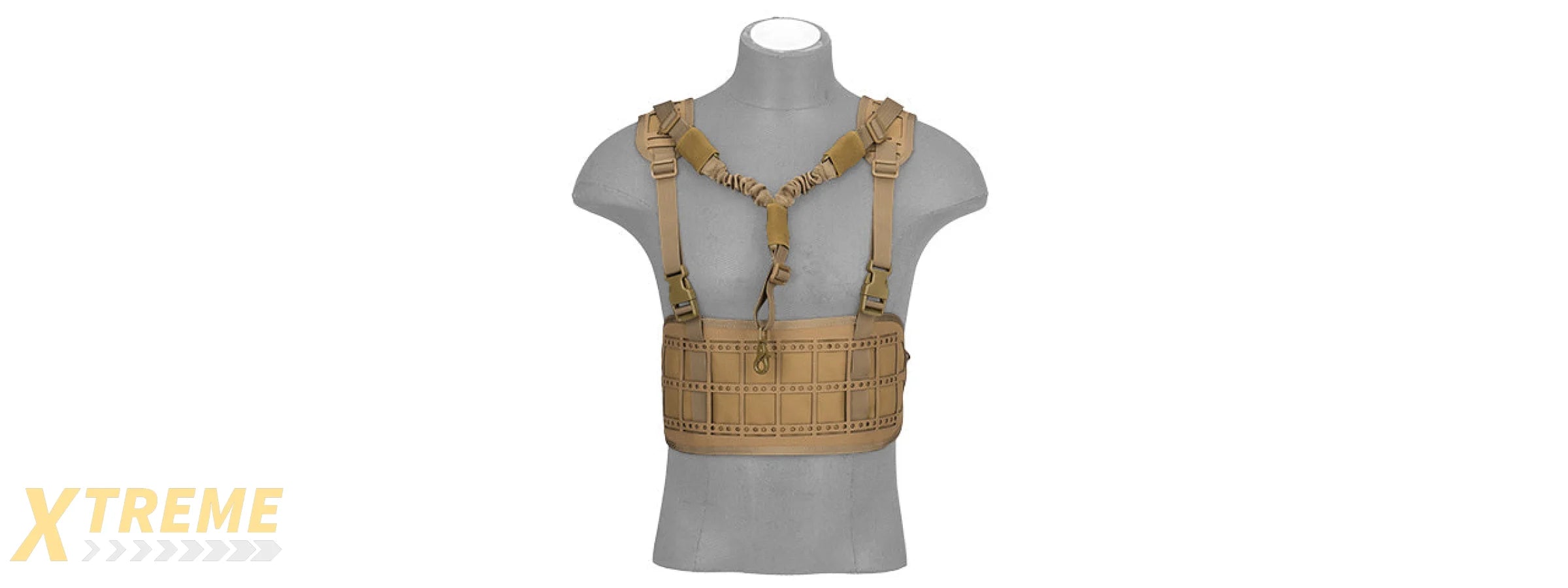 AC-882T LASER CUT AIRSOFT CHEST RIG W/ SLING (TAN)