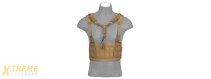 AC-882T LASER CUT AIRSOFT CHEST RIG W/ SLING (TAN)