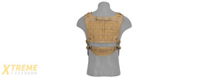 AC-882T LASER CUT AIRSOFT CHEST RIG W/ SLING (TAN)