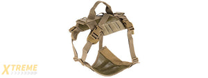 AC-884T MESH ADJUSTABLE TACTICAL DOG VEST (TAN)