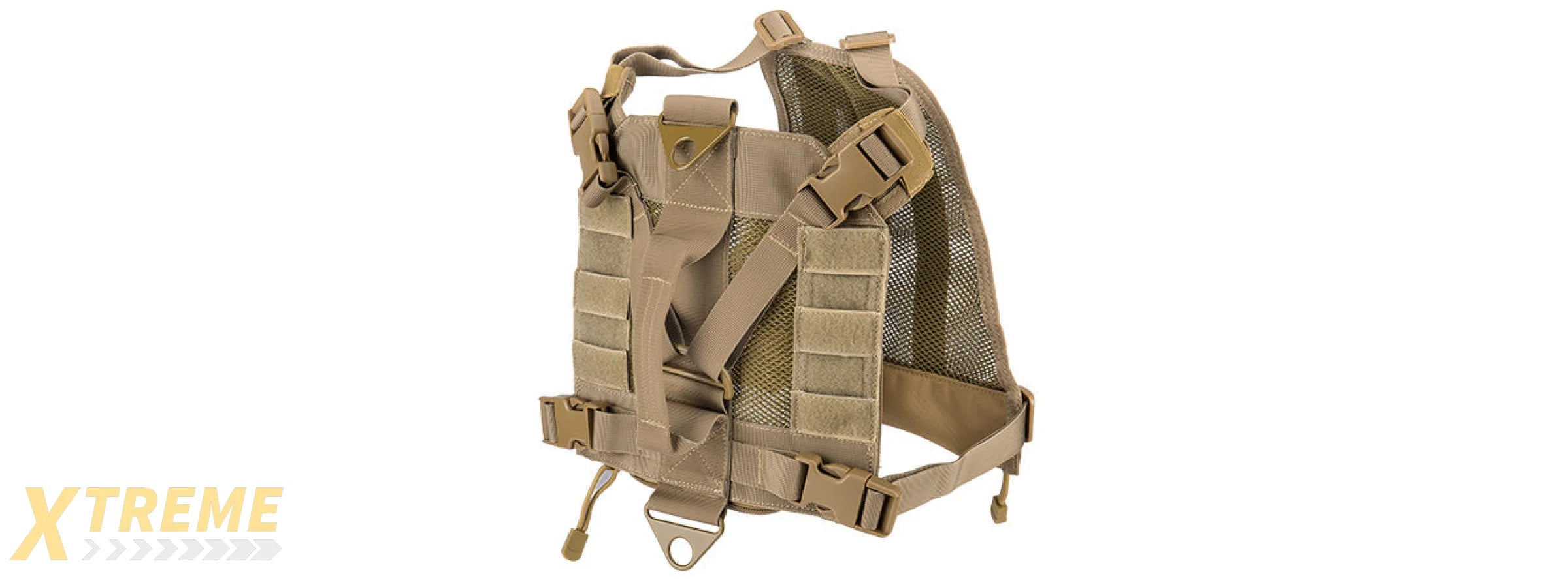 AC-884T MESH ADJUSTABLE TACTICAL DOG VEST (TAN)