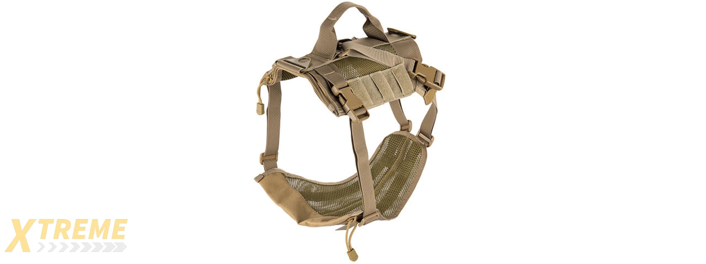AC-884T MESH ADJUSTABLE TACTICAL DOG VEST (TAN)