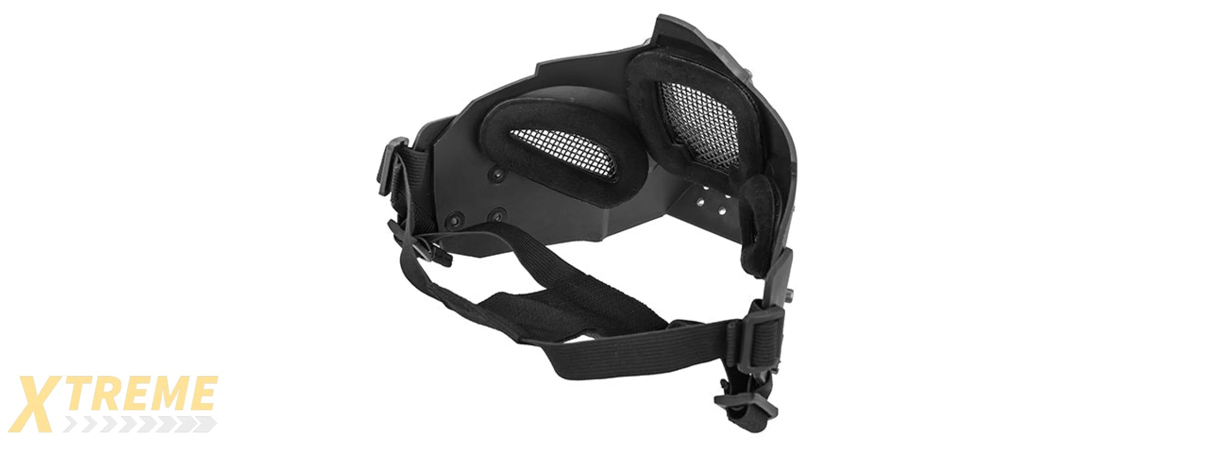 AC-885B ADJUSTABLE RETRO MECHA HALF FACE MASK (BLACK)