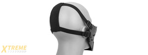 AC-885B ADJUSTABLE RETRO MECHA HALF FACE MASK (BLACK)