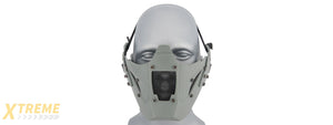AC-885GY ADJUSTABLE RETRO MECHA HALF FACE MASK (GRAY)