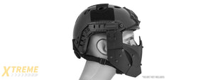 AC-885T ADJUSTABLE RETRO MECHA HALF FACE MASK (TAN)