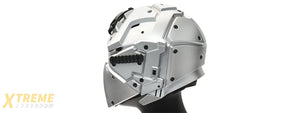 AC-892SB WOSPORT TACTICAL HELMET W/ NVG & TRANSFER BASE (SILVER)
