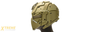 AC-892TB WOSPORT TACTICAL HELMET W/ NVG & TRANSFER BASE (TAN)