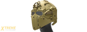 AC-892TB WOSPORT TACTICAL HELMET W/ NVG & TRANSFER BASE (TAN)