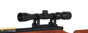 AGM MP001AAB BOLT ACTION SNIPER RIFLE w/ SCOPE & BI-POD (COLOR: WOOD)