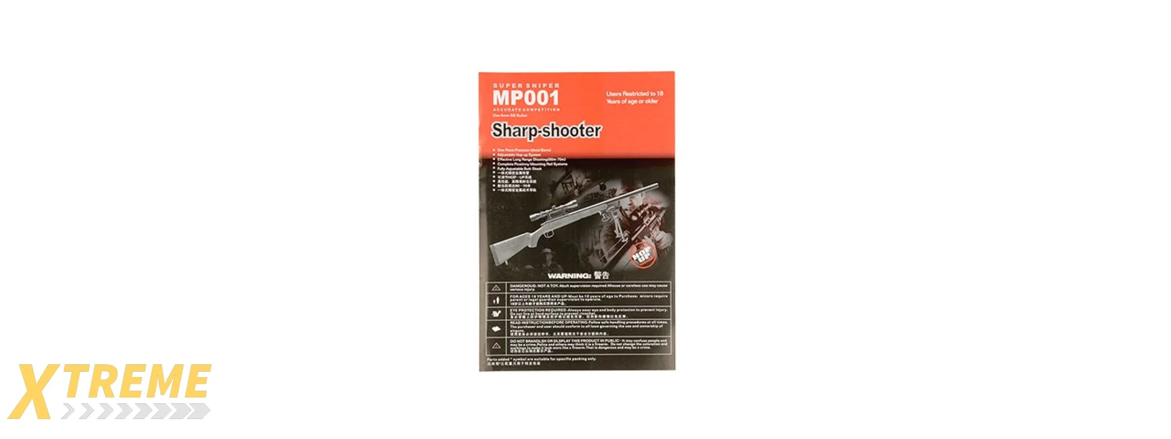 AGM MP001BBIP BOLT ACTION SNIPER RIFLE W/ BIPOD (COLOR: BLACK)