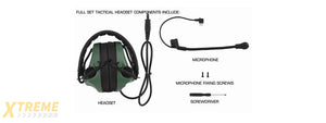 Airsoft C5 Tactical Communication Headset - (OD Green)