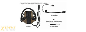Airsoft C5 Tactical Communication Headset - (Tan)