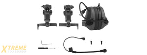 Airsoft C5 Tactical Communication Headset w/ Noise Reduction For Helmets - (Black)