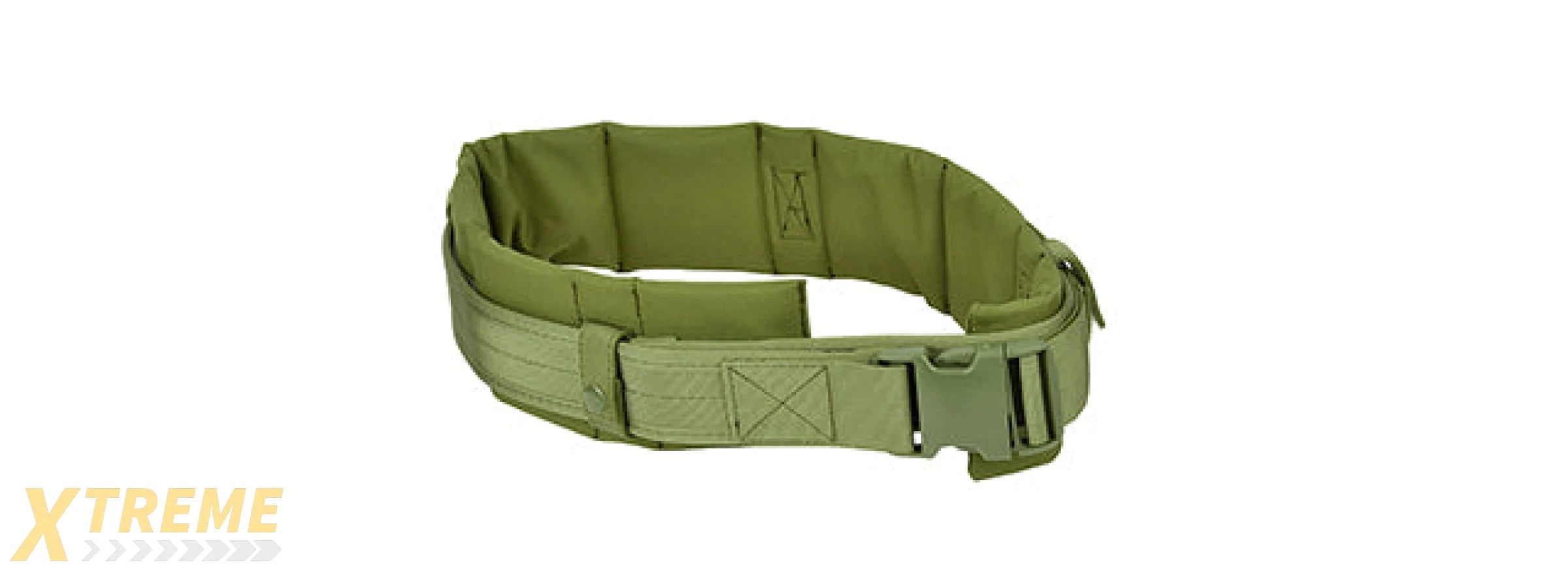 AIRSOFT MEGASTORE ARMORY 600D DUTY BELT W/ PADDED LINER - OD GREEN