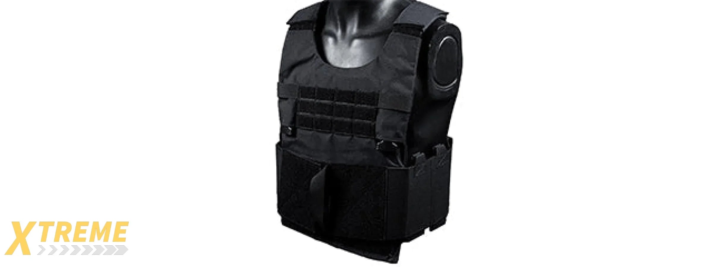 Airsoft Tactical Vest Carrier - (Black)