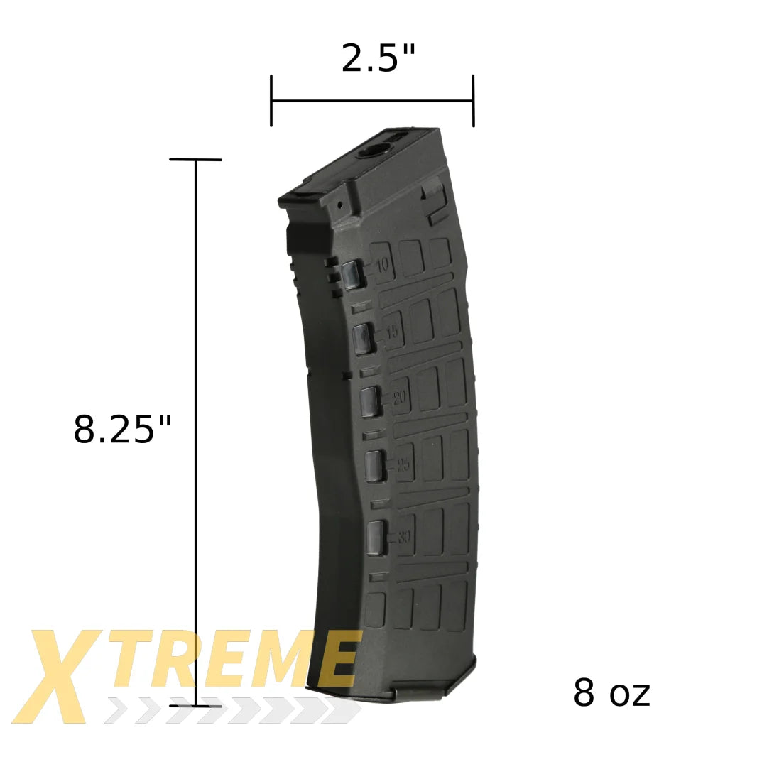 AK12 30/135Rds Variable-Cap EMM Magazine BLK - Magazine