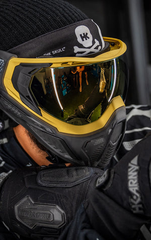 SLR Goggle - Alloy (Gold/Black/Smoke) Gold Lens - XTREME Airsoft Superstore