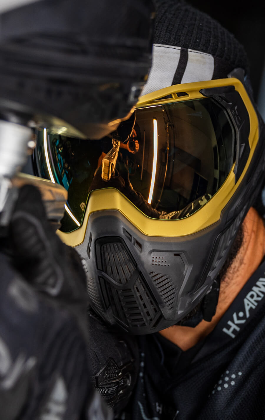 SLR Goggle - Alloy (Gold/Black/Smoke) Gold Lens - XTREME Airsoft Superstore