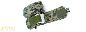 AMA AIRSOFT DUAL M4 DOUBLE MAGAZINE POUCH - WOODLAND DIGITAL