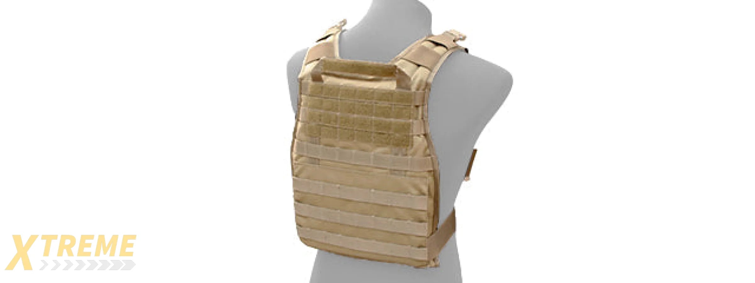 AMA ALL MOLLE Adjustable Front Panel Only Rhodesian Reconnaissance Vest (RRV) - KHAKI
