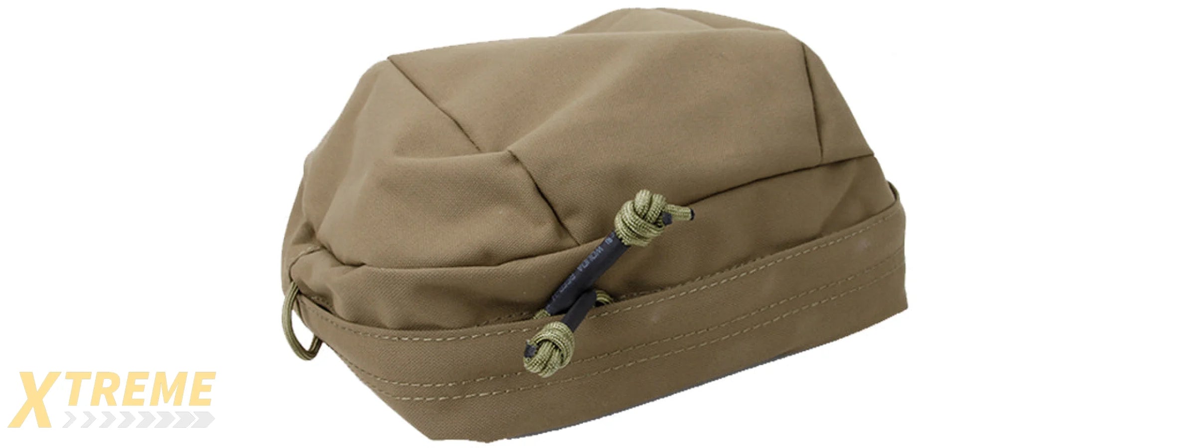 AMA CORDURA BILLOWED UTILITY POUCH W/ MOLLE WEBBING - COYOTE BROWN