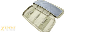 AMA COVERT 36-INCH DOUBLE RIFLE CARRYING CASE ZIPPERED POUCH - KHAKI