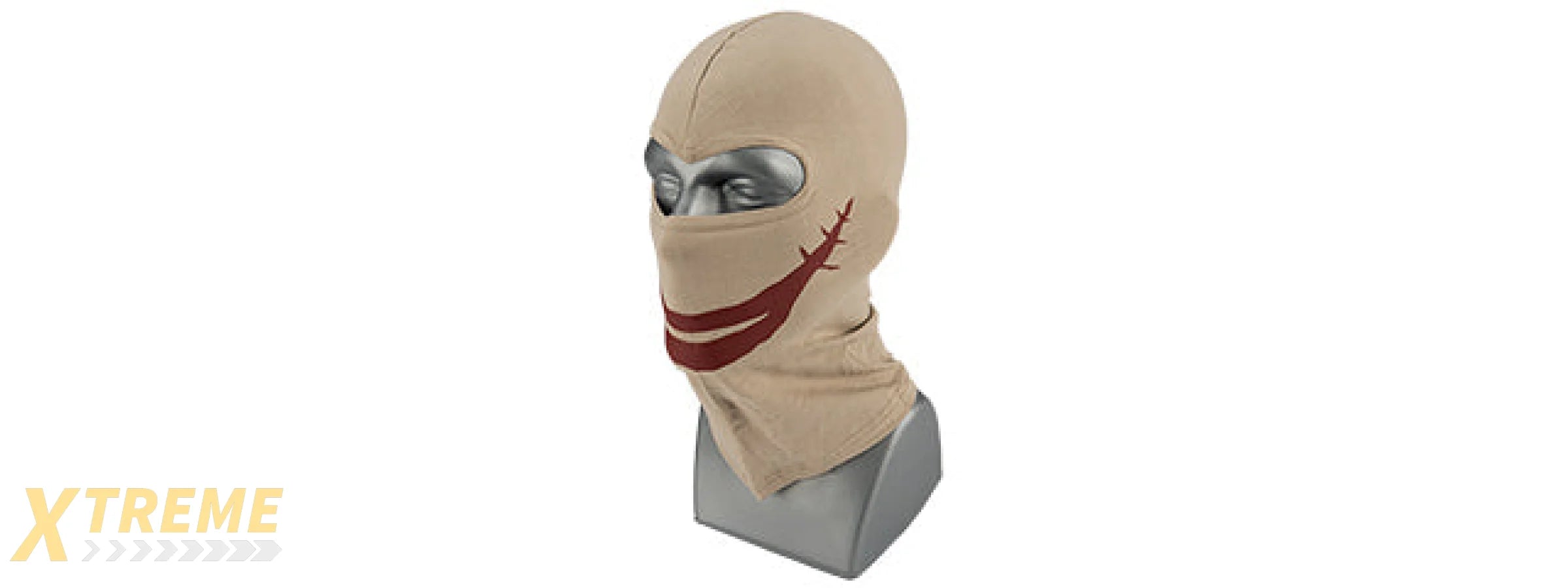AMA Full Face Protection Joker Balaclava Mask - TAN