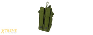 AMA OPEN TOP SINGLE M4 MAGAZINE MOLLE POUCH - OD GREEN