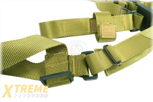 AMA OpSpec 3-Point Adjustable QD Rifle Sling - OD GREEN