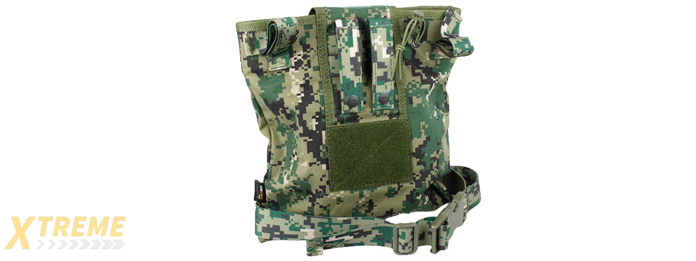 AMA TACTICAL MOLLE MAGAZINE DUMP POUCH - WOODLAND DIGITAL