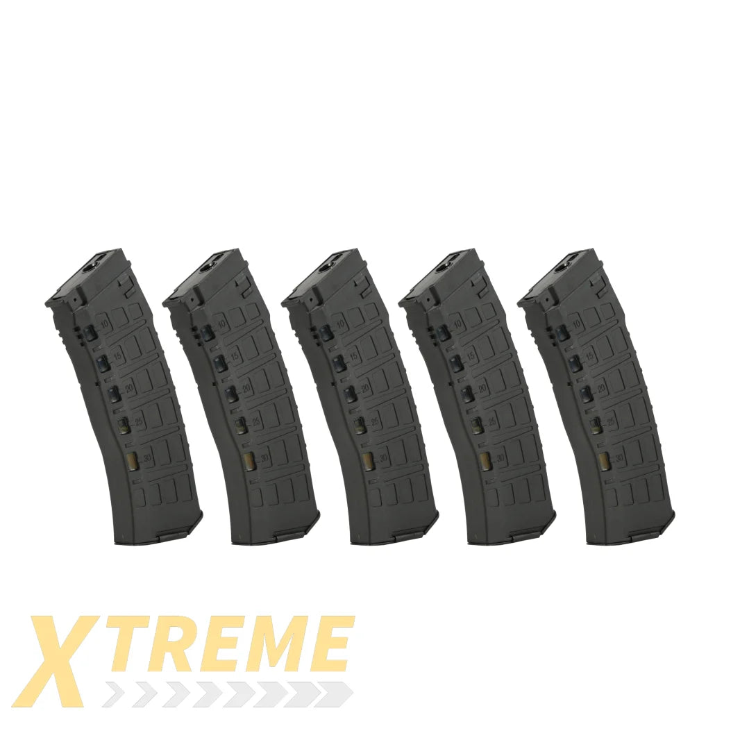 ARCTURUS AK12 200Rds Mid-Cap EMM Magazine BLK [5PACK]