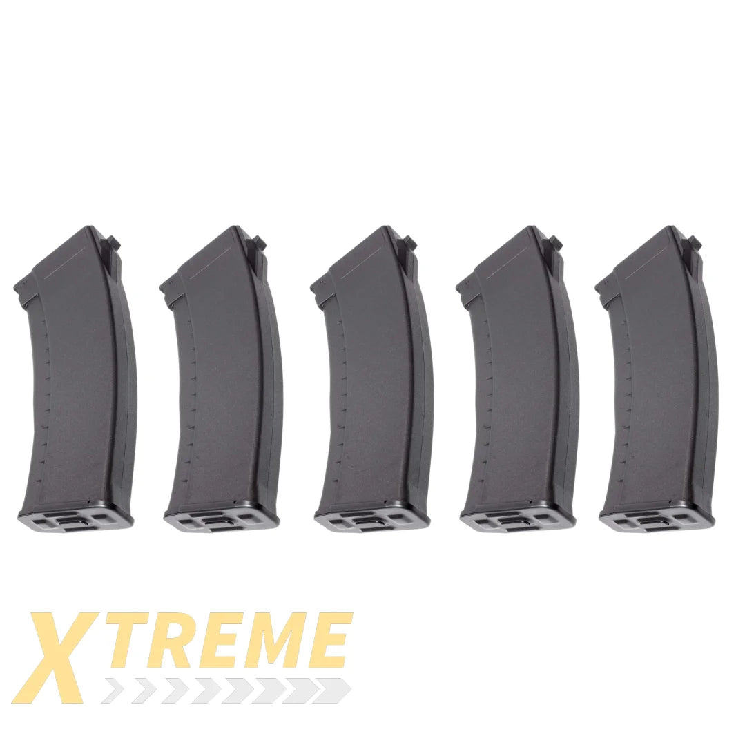 ARCTURUS AK74 Bakelite 200Rds Mid-Cap EMM Magazine BLK [5PACK]